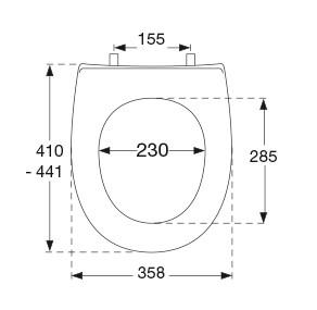 Pressalit Objecta Pro 990 toiletsæde med låg - Hvid