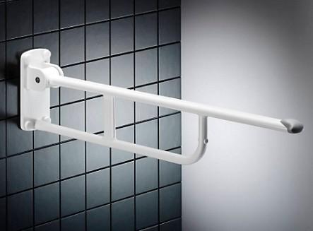 Pressalit Care toiletstøtte 865 mm - Højderegulerbar - Monteringssæt til massiv mur