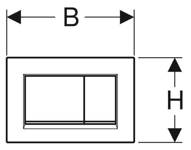 Geberit Sigma 30 betjeningsplade hvid/mat hvid