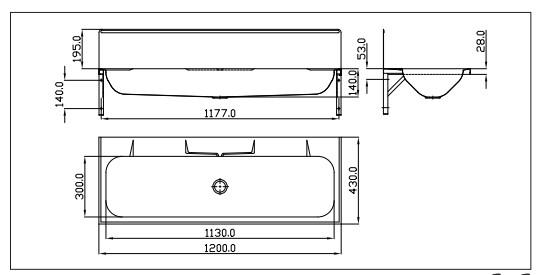 Inra juvel PV120 vaskerende m/bagplade