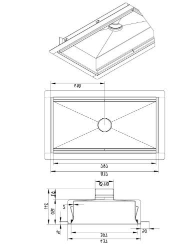 Blucher Køkkenbrønd400x800 - (664FH008-15)