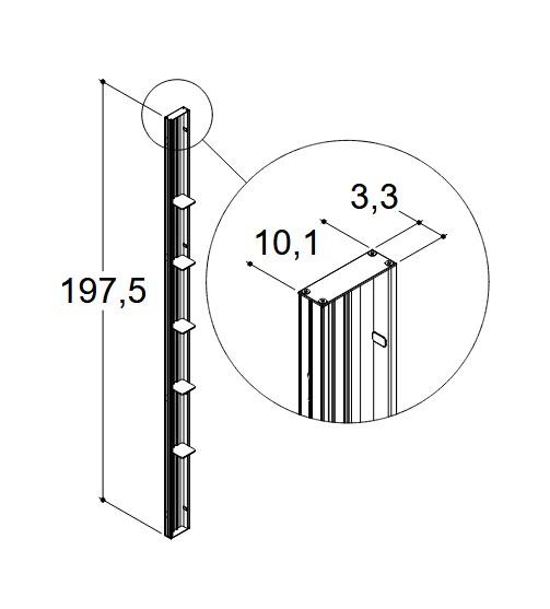 Dansani Tower brusereol til Match D - Mat sort - Ny model Dansani Tower brusereol til Match D - Mat sort - Ny model