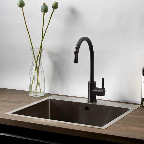 Lavabo Kubus 540 Soft køkkenvask - Gunmetal