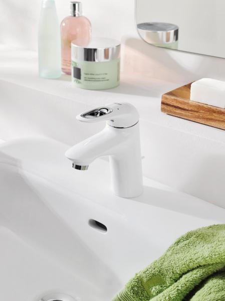 Grohe Eurostyle håndvaskarmatur m/hul - Hvid