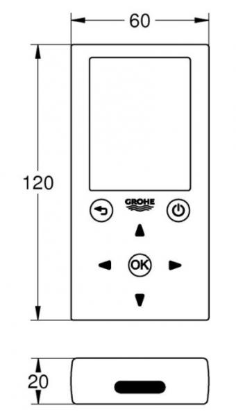 Grohe fjernbetjening