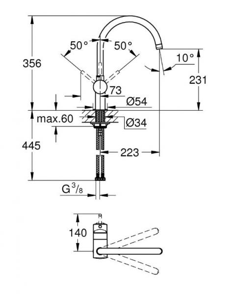 Grohe Minta køkkenarmatur - Supersteel Grohe Minta køkkenarmatur - Supersteel