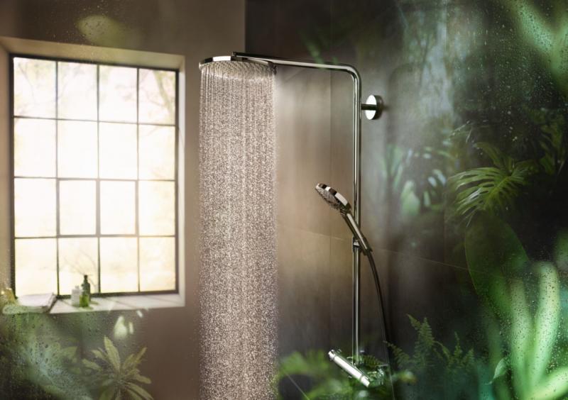 Hansgrohe Raindance Select S 240 PowderRain brusesystem - Poleret guldoptik