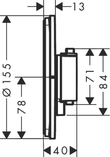 hansgrohe ShowerSelect Comfort S indbygningsarmatur m/2 udtag - Mat hvid