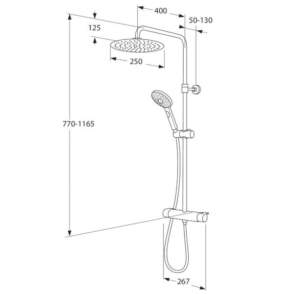 Gustavsberg Estetic round brusesystem - Mat sort