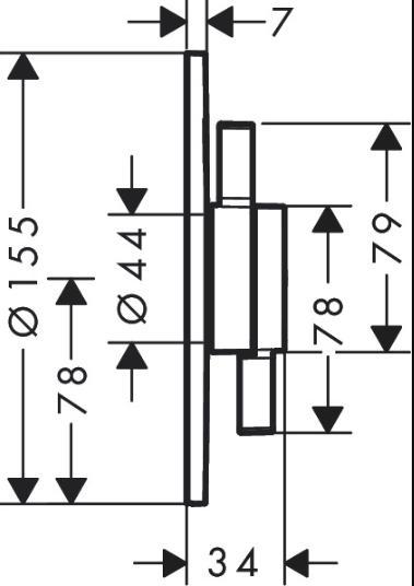 hansgrohe DuoTurn S indbygningsarmatur m/2 udtag - Mat sort