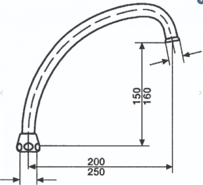 Neoperl svingtud prio flex universal J 250 mm 3/4 oml&oslash;ber