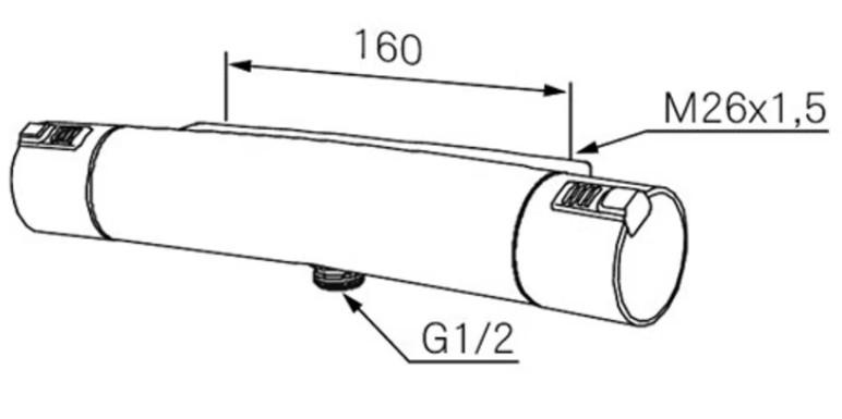 Mora brusearmatur MMIX T2- krom