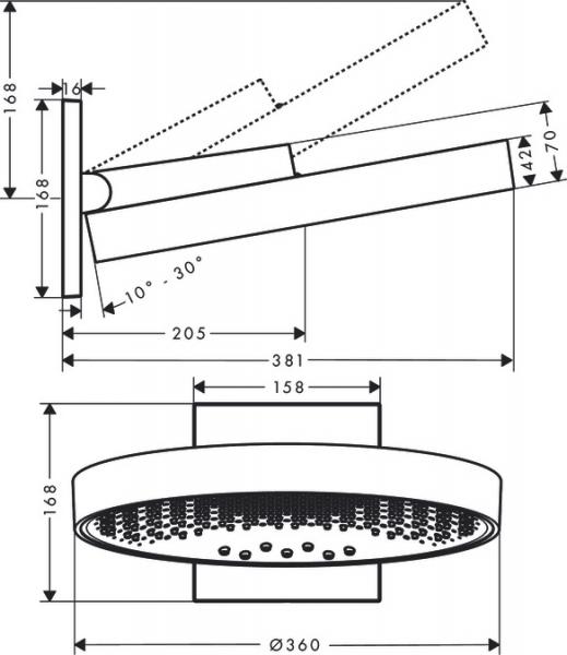 Hansgrohe Rainfinity 360 3jet hovedbruser - Mathvid