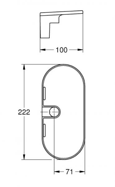 Grohe Vitalio Universal hylde til brusestang