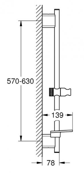 Grohe Vitalio Smact brusestang