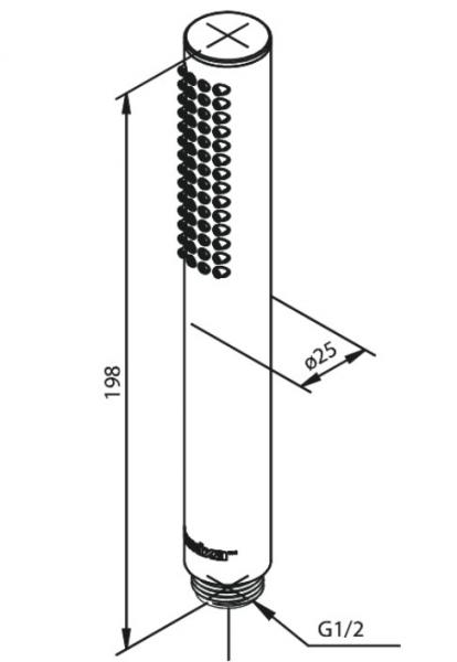 Damixa Tube h&aring;ndbruser - B&oslash;rstet bronze