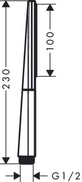 Hansgrohe Rainfinity 100 1jet håndbruser - Mat hvid