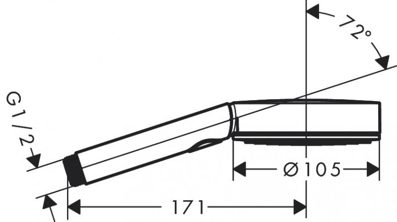 Hansgrohe Pulsify Select S 3jet Activation håndbruser - Mat sort