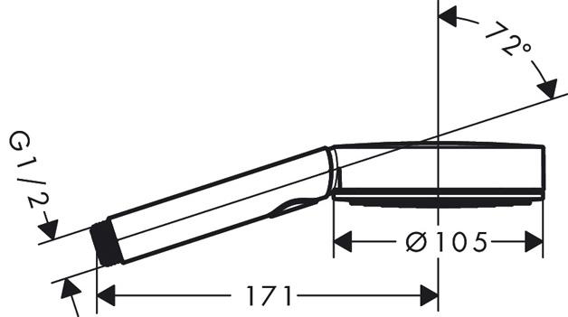 Hansgrohe Pulsify Select S 3jet Relaxation håndbruser - Børstet bronze