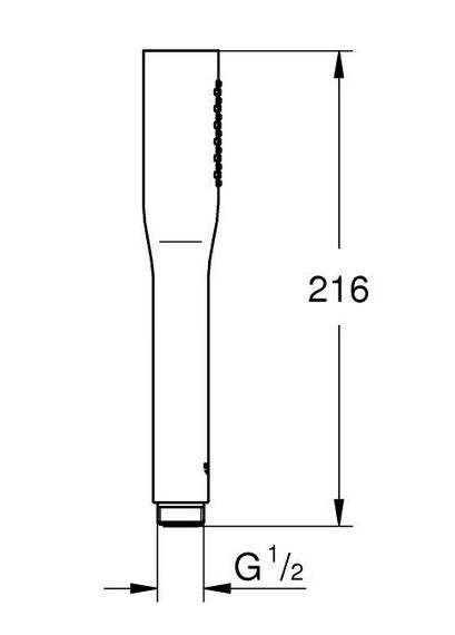 Grohe Euphoria Cosmopolitan Stick h&aring;ndbruser 1 spray - m/ECO - Mat sort