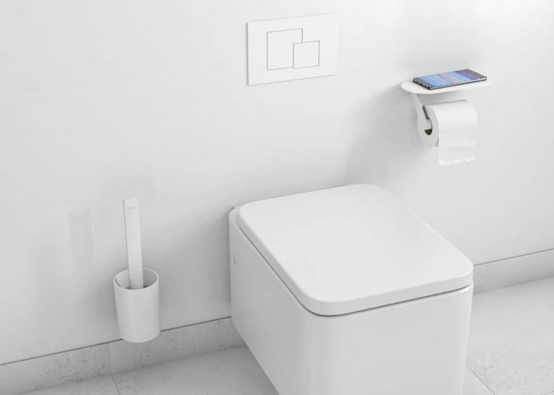Hansgrohe WallStoris tilbehørssæt t/toilet - Mat hvid