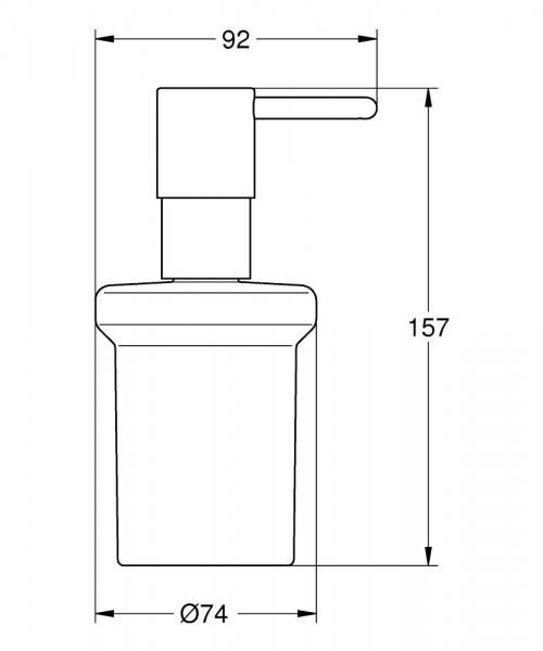 Grohe Essentials sæbedispenser - Poleret warm sunset