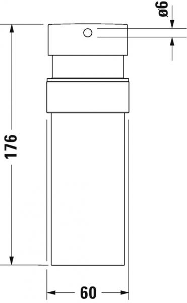 Duravit Starck T sæbedispenser - Mat sort