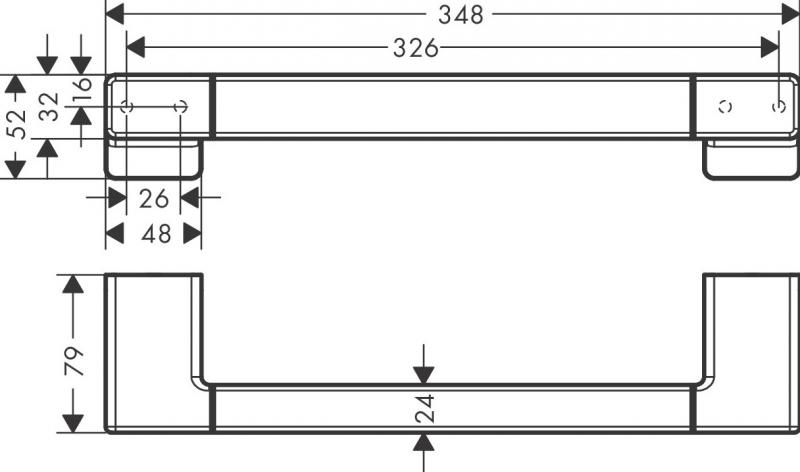 Hansgrohe AddStoris badekargreb - Mat sort