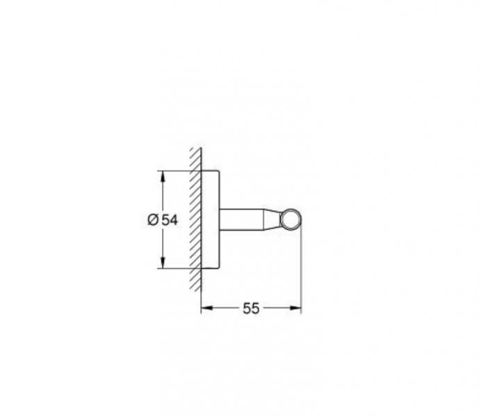 Grohe Bau Cosmopolitan krog - Krom