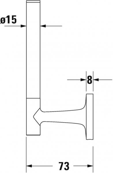 Duravit Starck T reservepapirholder - Krom