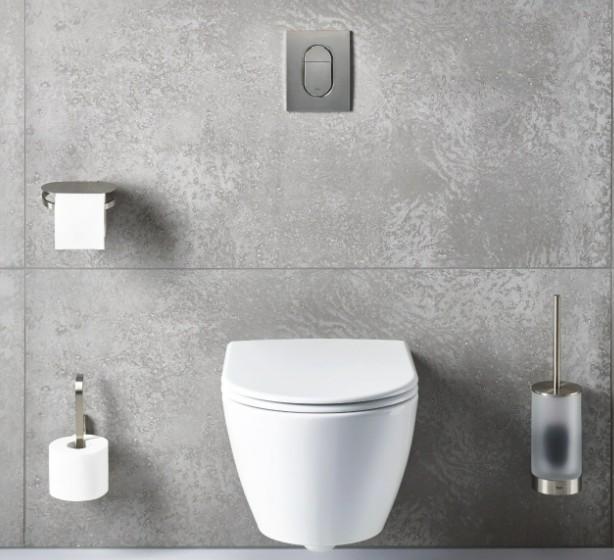 Grohe Selection toiletbørste til væg - Steel