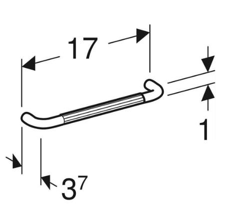 Ifö bøjlegreb t/møbel - Antik bronze