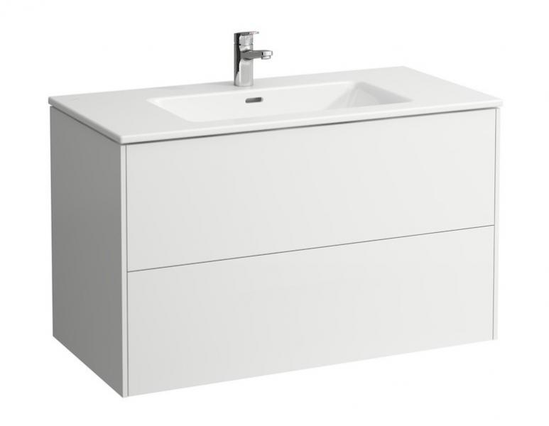 Laufen Base møbelpakke m/slim håndvask - 100 cm - Hvid højglans