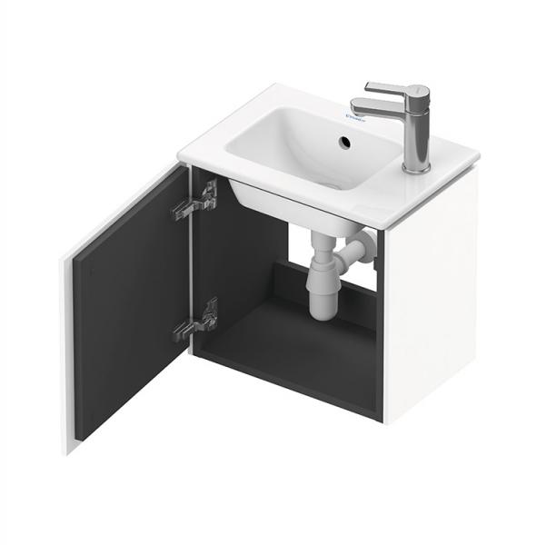 Duravit L-Cube 42 mini underskab m/højrehængslet låge - Hvid højglans