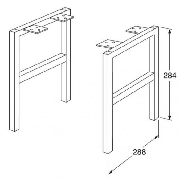 Gustavsberg Artic bensæt - 32 cm - Mat hvid