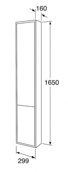 Gustavsberg Graphic højskab - Lille dybde - Beige Gustavsberg Graphic højskab - Lille dybde - Beige