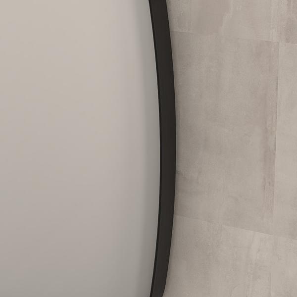 Sanibell Ink SP29 superellipse spejl m/ramme 100 x 100 cm - Børstet gunmetal