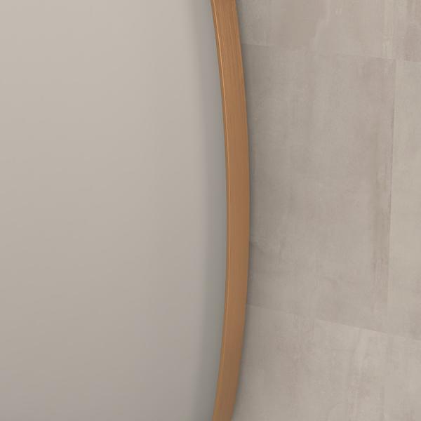 Sanibell Ink SP29 superellipse spejl m/ramme 40 x 80 cm - B&oslash;rstet kobber