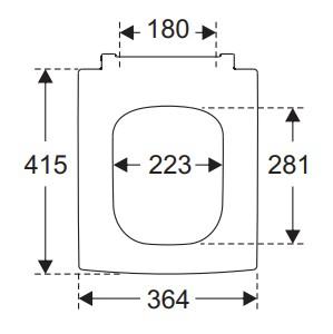 Villeroy & Boch Memento 2.0 toilets&aelig;de m/softclose og quick release - Gr&aring;