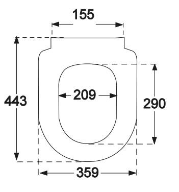 Villeroy & Boch ViCare toiletsæde m/softclose og quick release - Hvid