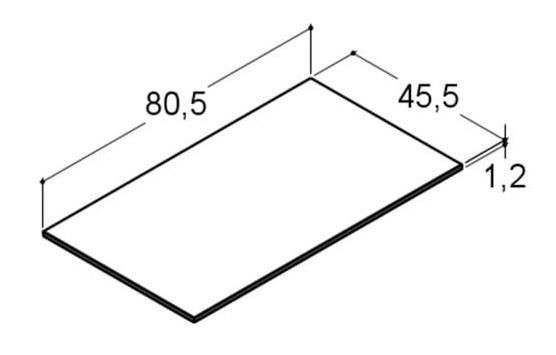 Dansani Bordplade Silestone 805 mm - Blanco Zeus