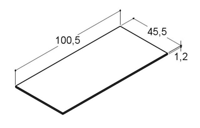 Dansani Bordplade Silestone 105 cm - Blanco Zeus