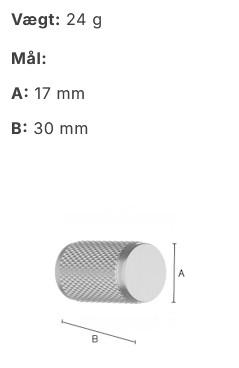 Beslagsboden knopgreb 409 m/crystal cut - Børstet messing