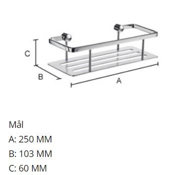 Smedbo Sideline brusekurv - Mat sort