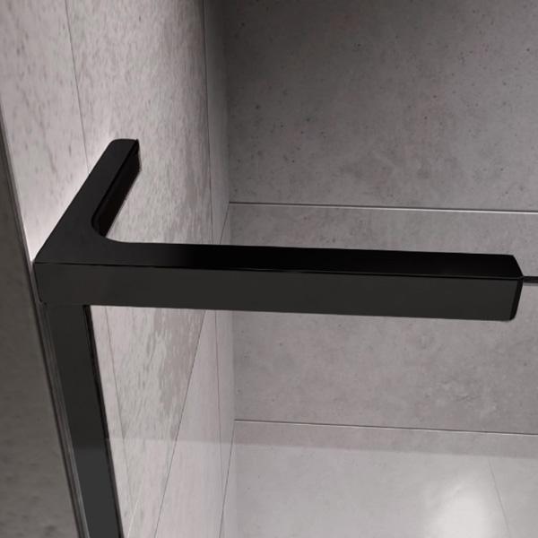 Strømberg Walk-in 305 fast brusevæg 70 cm - Højre - Klar glas/mat sort Strømberg Walk-in 305 fast brusevæg 70 cm - Højre - Klar glas/mat sort