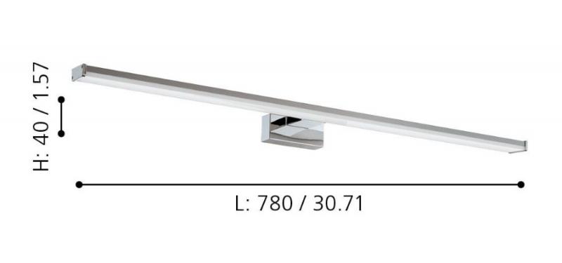 Eglo Pandella LED væglampe til bad - 78 cm
