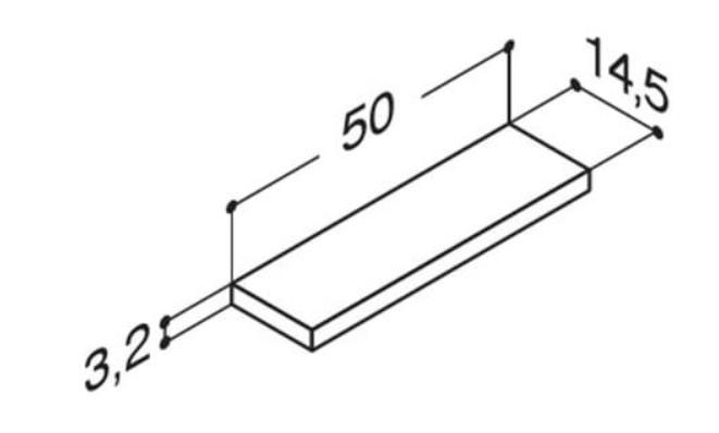 Dansani Luna hylde 50 - Brun eg