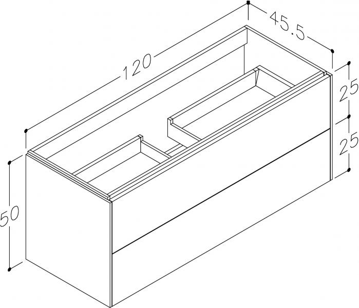 Strømberg Domo 120 Vaskeskab - Antracit