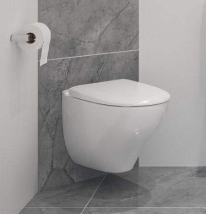 Gustavsberg Nautic Hygienic Flush toiletpakke inkl. sæde m/softclose, cisterne og hvid betjening