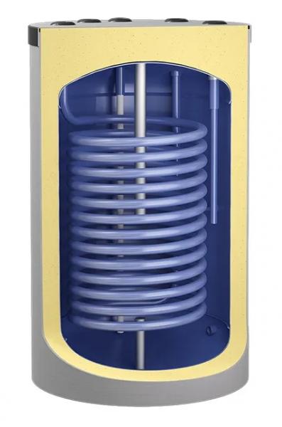 Varmtvandsbeholder - 150 L - Stor spiral - Til varmepumper
